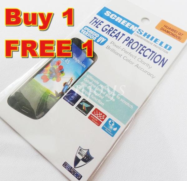 Enjoys: 2x DIAMOND Clear LCD Screen Protector for Huawei Ascend G7