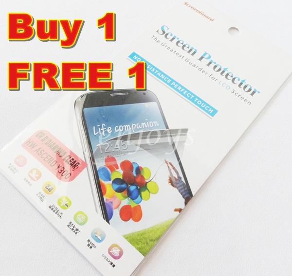 Enjoys: 2x DIAMOND Clear LCD Screen Protector Huawei Ascend Y300