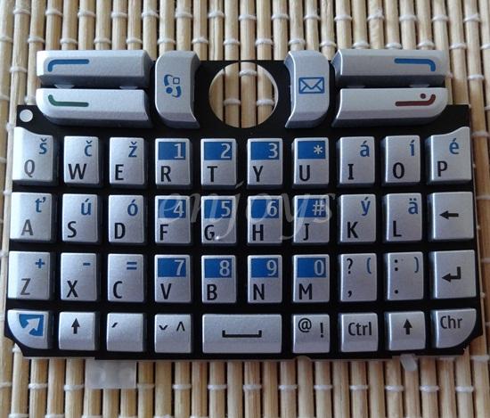 Enjoys: Keyboard Keypad Part Nokia E61 ~SILVER @Press like ORI