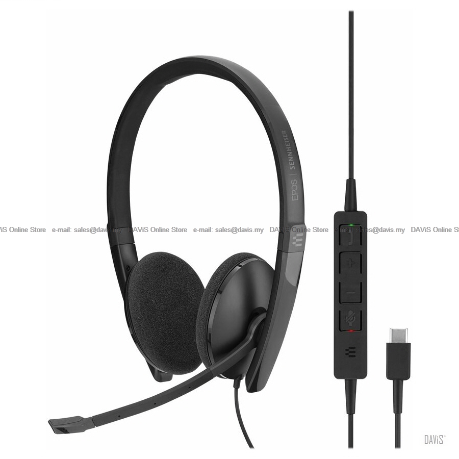 EPOS Sennheiser ADAPT SC160 USB-C On-Ear Headsets Wired