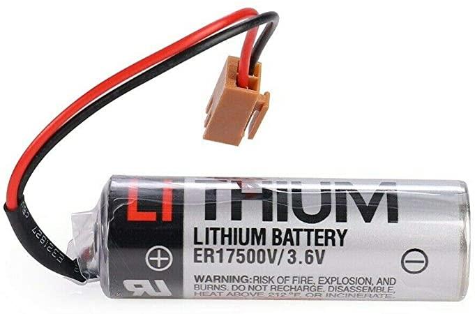 ER17500V 3.6V 2700mAh Lithium PLC Industrial Battery With Plug