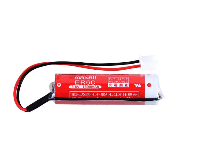ER6C AA 3.6V 1800mAh PLC Lithium Battery With Plug