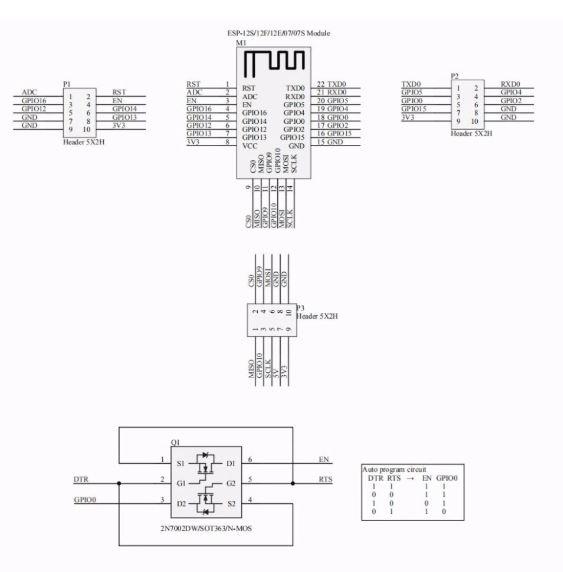 ESP8266 Development Board / Test Board Burning Fixture Tool Downloader