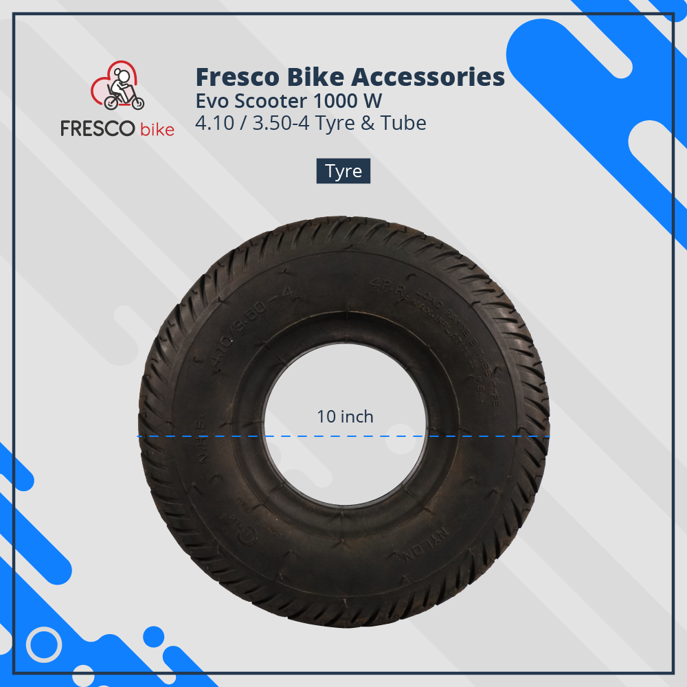 Evo Scooter 1000 W 4.10 / 3.50-4 Tyre &amp; Tube