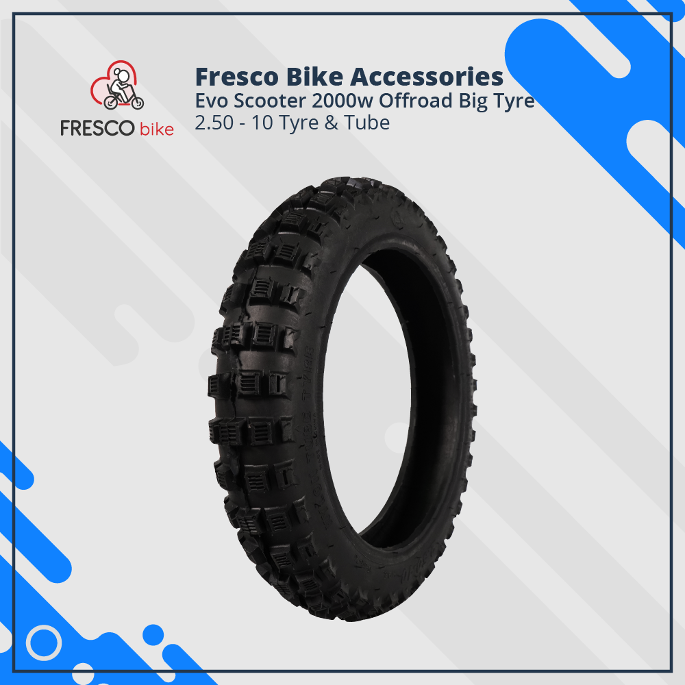 Evo Scooter 2000w 2.50 - 10 Tyre &amp; Tube