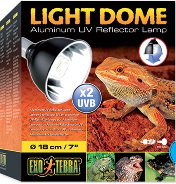 Exoterra 7&quot; Dome Light (New product - X2 UVB)