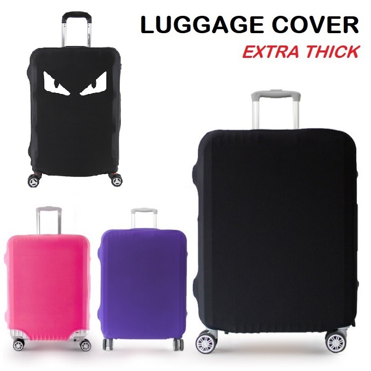 Extra Thick Luggage Cover Protector Elastic - Plain Color