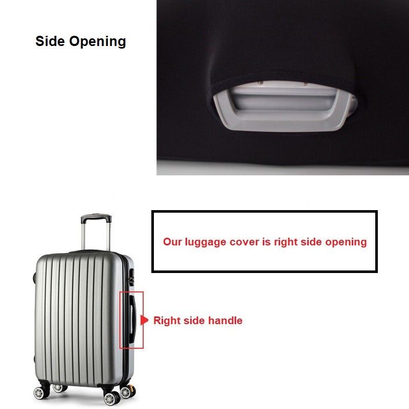 Extra Thick Luggage Cover Protector Elastic - Plain Color