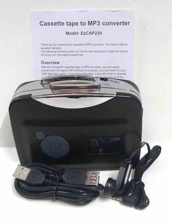 Ezcap 230 Cassette Tape to MP3 Converter Convert USB