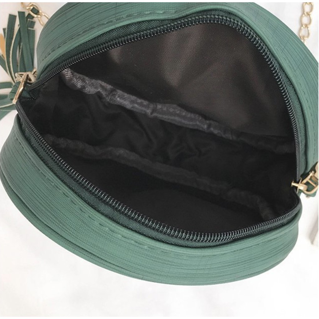 F4 Round Sling Bag Shoulder Beg Tangan Korea Bags Handbag