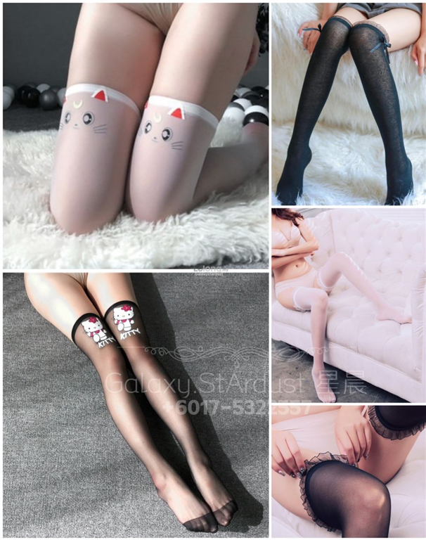 Fancy Cute Anime Lolita Stocking-Japanese Kawaii School Girl Lace Sock
