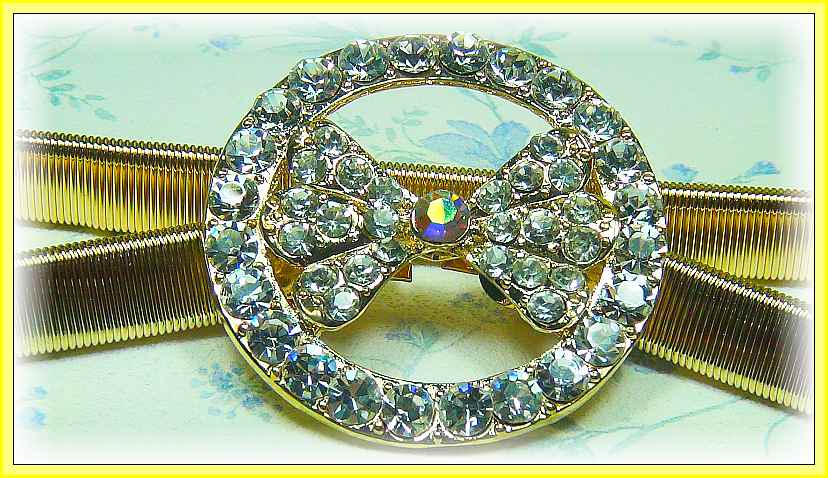 Fashion Gold-Plated Belt With Round & Ribbon-Like Shape Beads