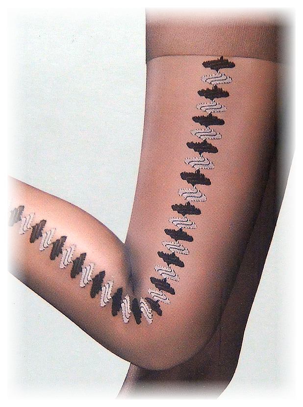 Fashion Pantyhose Quality Soft With Side Link Pattern