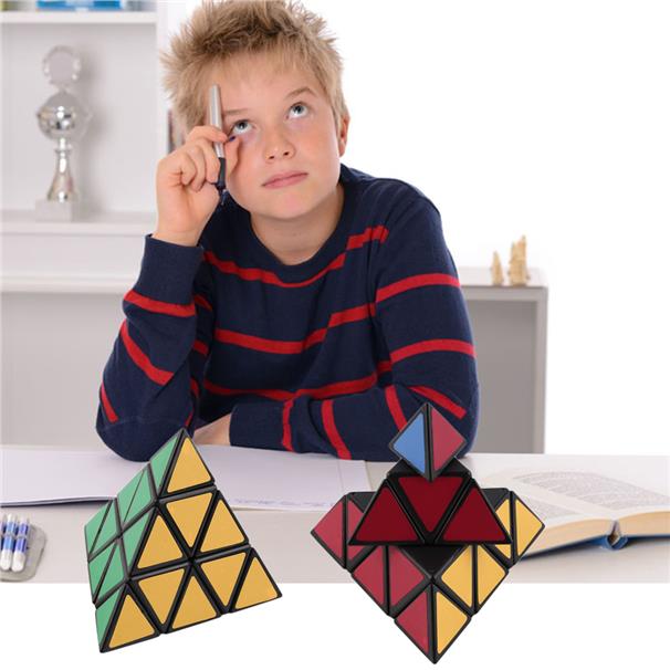 Fashion Pyramid Triangle Speed Cube Block Magic Game Educational Toy