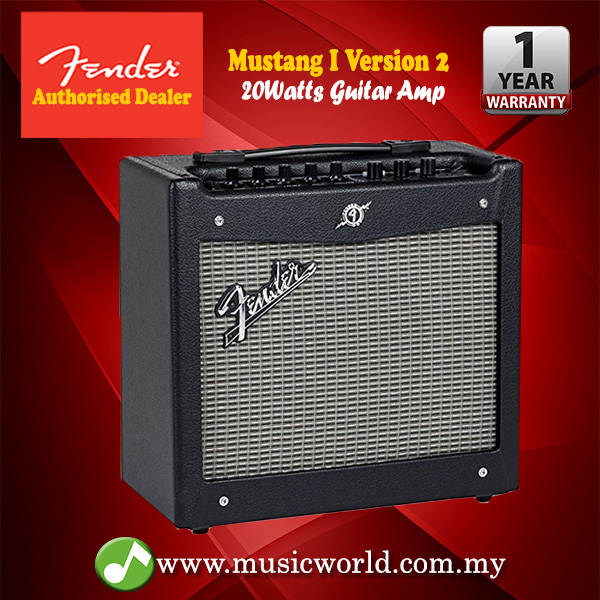 Fender Mustang 1 V2 >> Fender Mustang I V2 1x8 Modeling Electric Guitar Combo Amplifier With Fender Mustang 1 V2 >> Fender Mustang I V2 1x8 Modeling Electric Guitar Combo Amplifier With