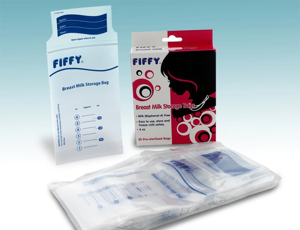 Fiffy Breast Milk Storage Bags x 25PC - A98126 (set of 2)