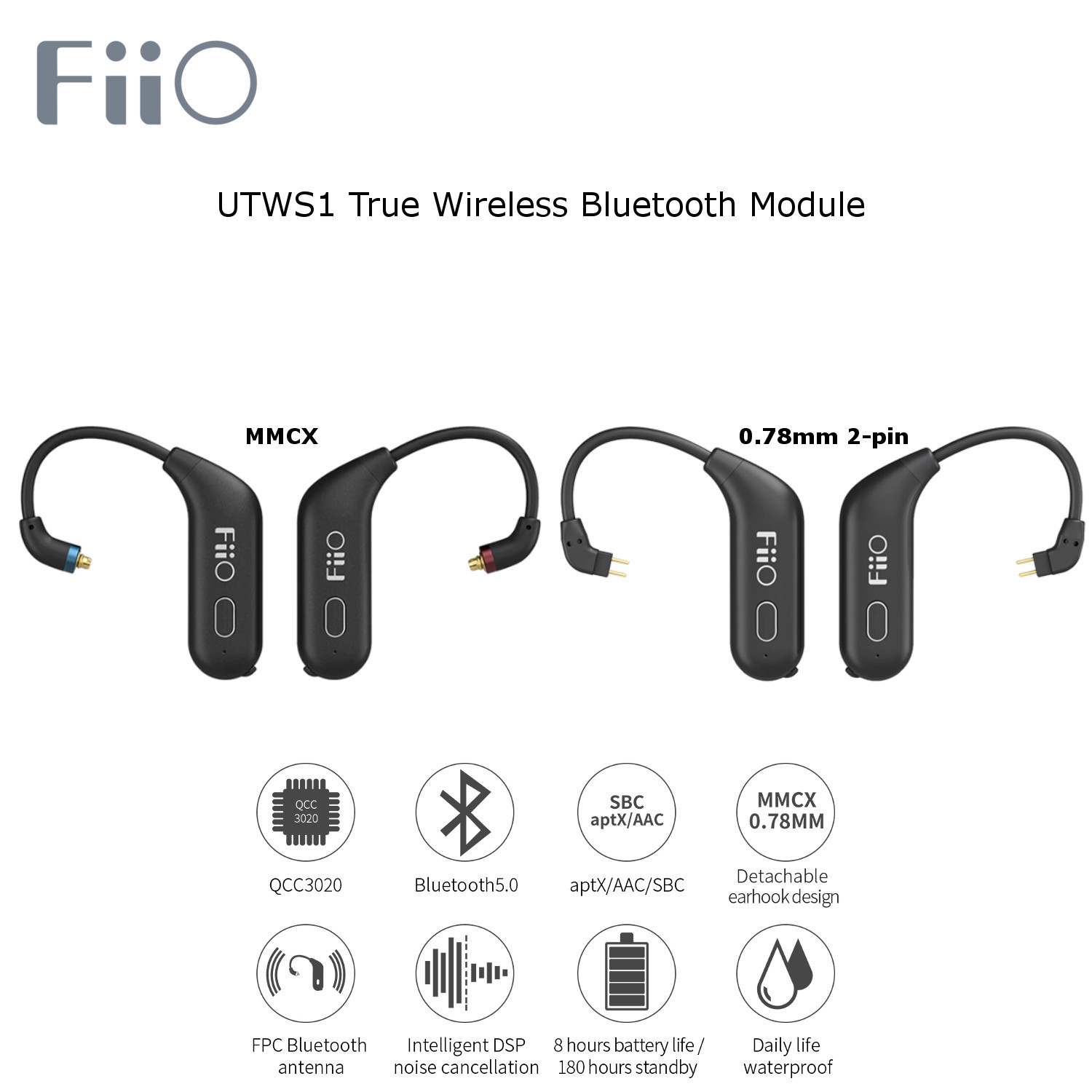 Albany Terrible Guante FiiO UTWS1 True Wireless Bluetooth (end 12/1/2020 12:00 AM)