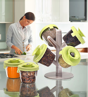 Fine Life Pop-up 6 Containers Spice Rack Storage Tree TV PRODUCT