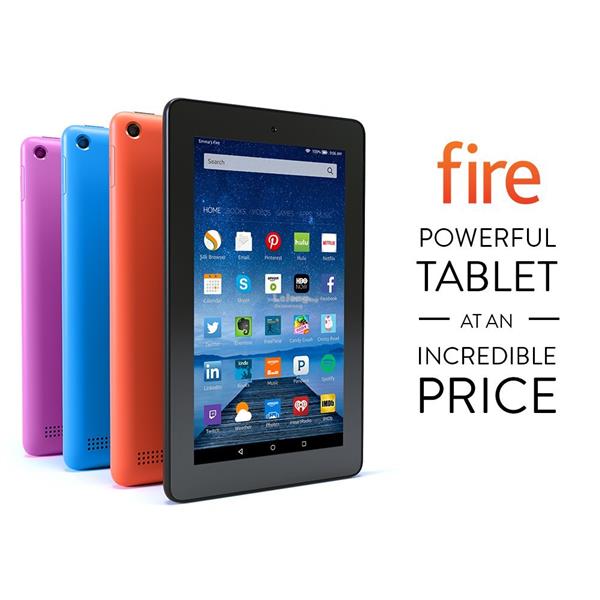 Fire Tablet, 7 &rdquo; Display, Wi-Fi, 8 GB Support Alexa Now