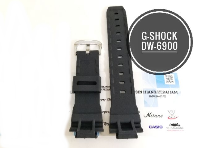 Fit Casio G-Shock DW-6900 Replacement Watch Band. PU Quality. Free Repair Tool