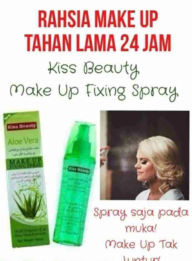 Make Up Fixing Spray (Aloe Vera Extract  &amp; Vit E)Kiss Beauty With Gift