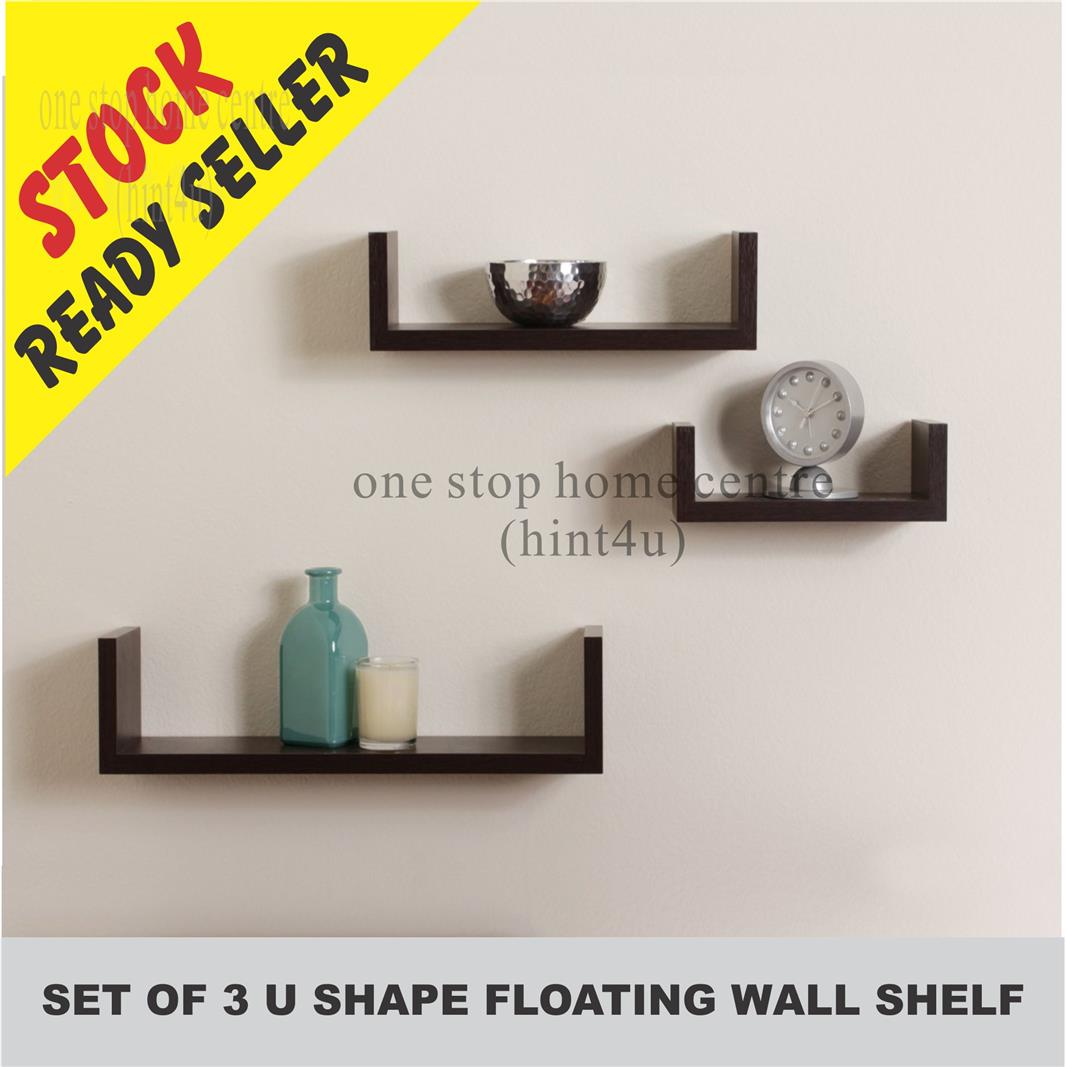 Floating Wall Shelves Sets Tyres2c Floating Wall Shelf Set Of 3 U Shap End 4 23 2018 10 15 Pm