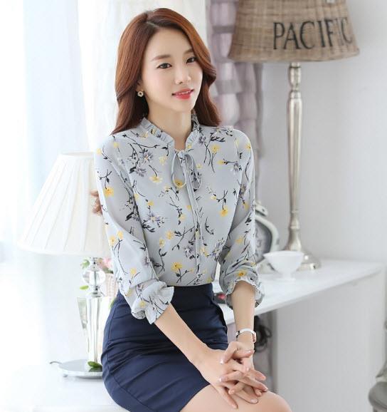 Fl Bow Tie Neckline Chiffon Long End 5 25 2019 2 15 Pm