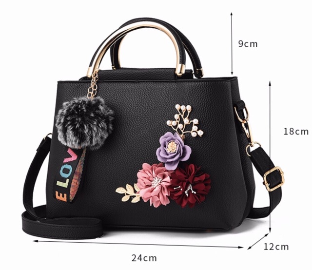 Flower Ladies Bag Handbag Shoulder Tote Bag