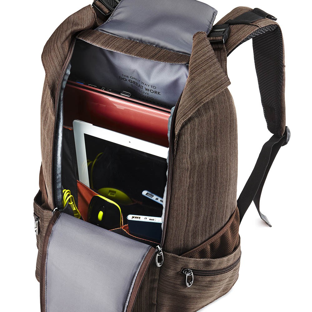 Flying Fox Brown Laptop Backpack