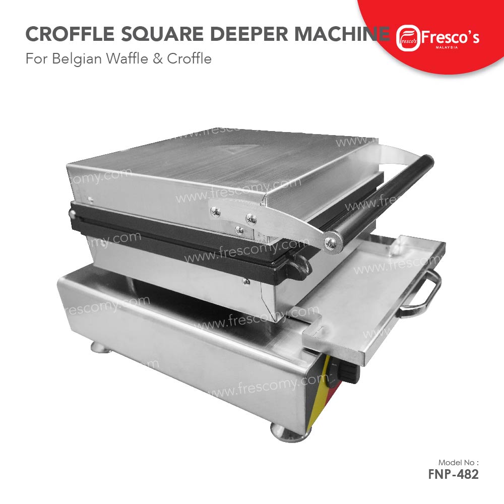 FNP-482 Waffle / Croffle Square Maker Machine Deeper Size (Electric)