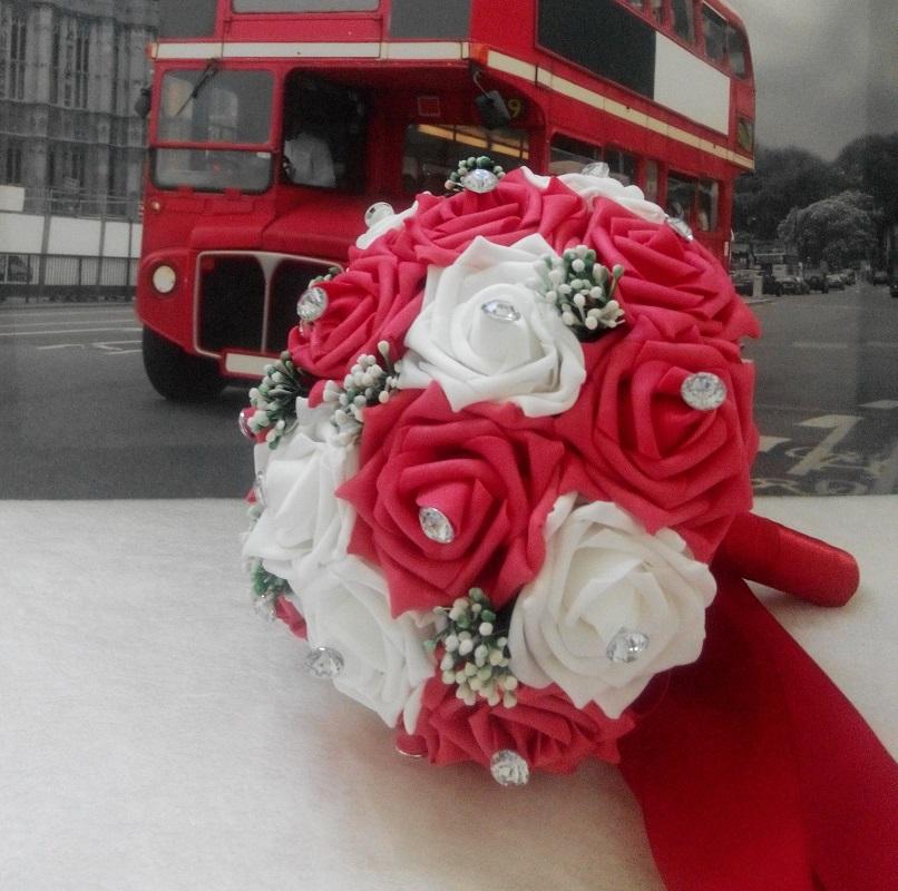 Foam Roses Bridal Hand Bouquet  Bung end 2 27 2021 4 15 PM 