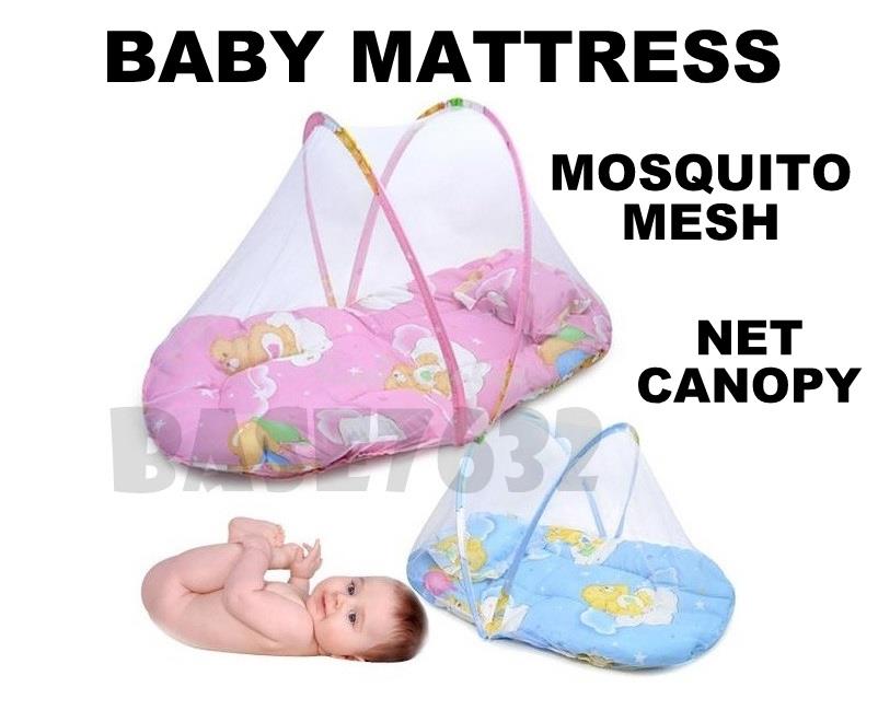 Fold N Go Portable Baby Infant Mattress Bed Mosquito Mesh Net 1451.1 