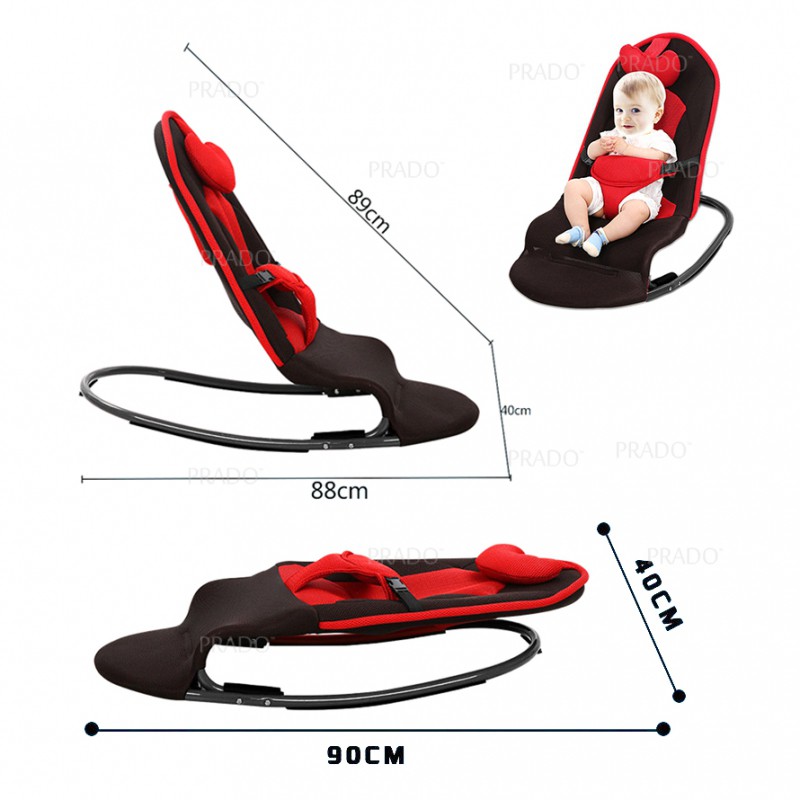 Foldable Baby Bouncing Chair Seat Safety Balance Rocking Bouncer
