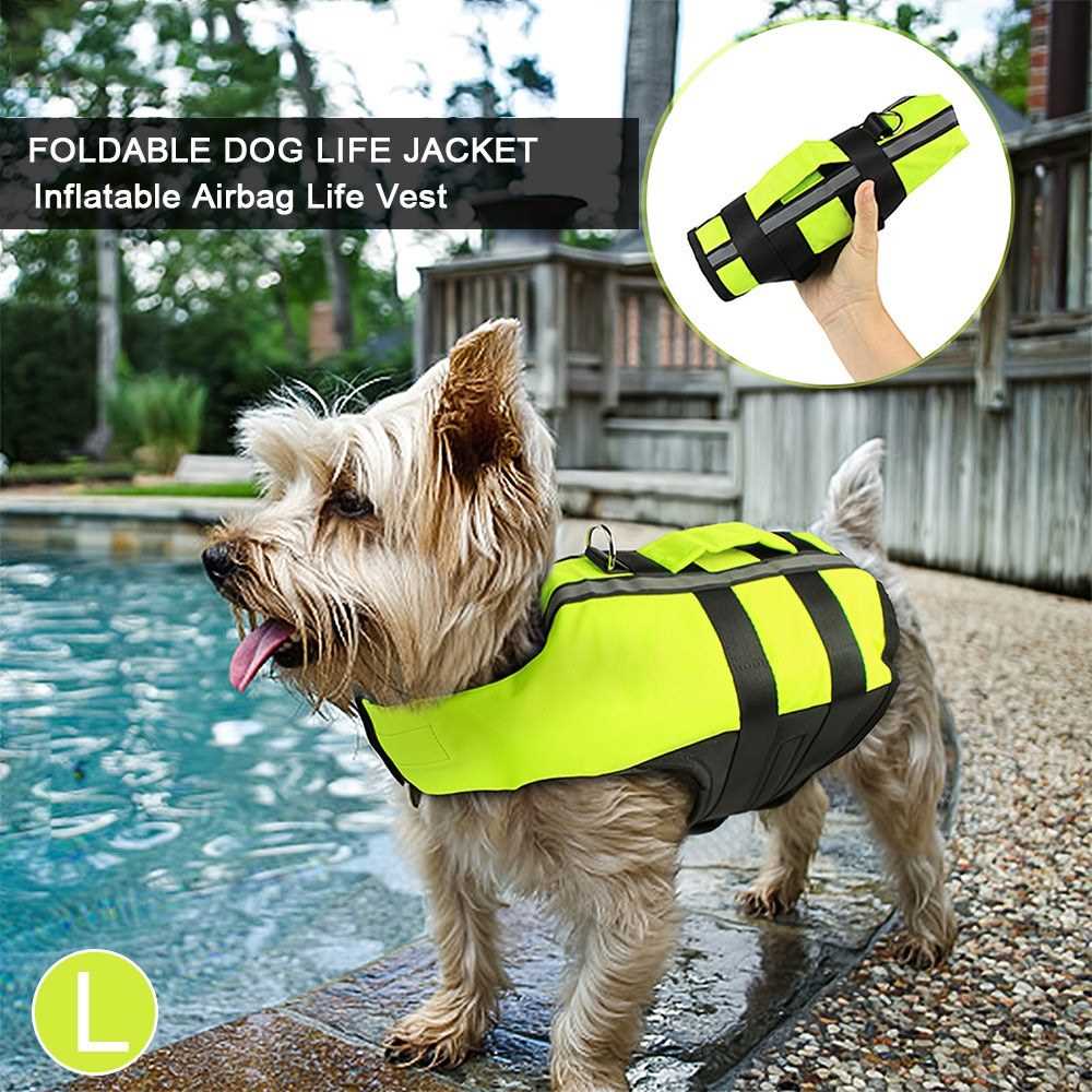 Foldable Dog Life Jacket Inflatable (end 8/8/2022 1200 AM)