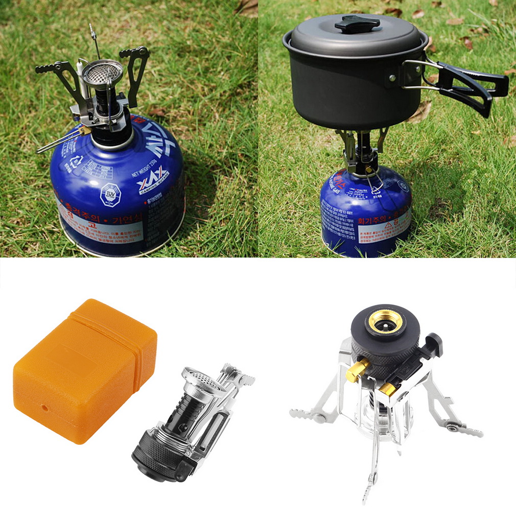 Folding Mini Camping Survival Cook End 11 22 2018 12 00 Am Folding Mini Camping Survival Cooking Furnace Stove Gas Burner Outdoor