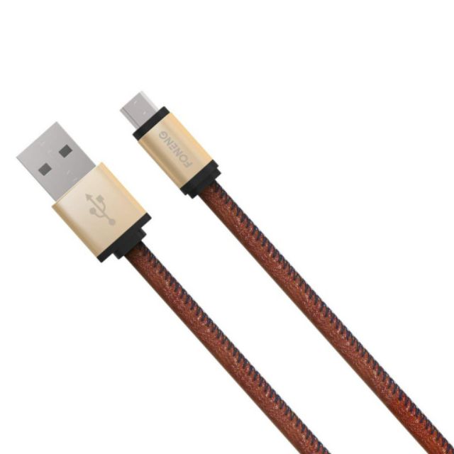 Foneng 138 Pure Copper Wires Leather Fast Charging 3.4A Data Cable