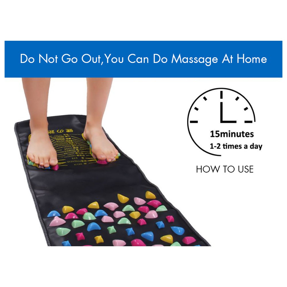 Foot Massage Walking Mat Pad Long Reflexology Acupressure