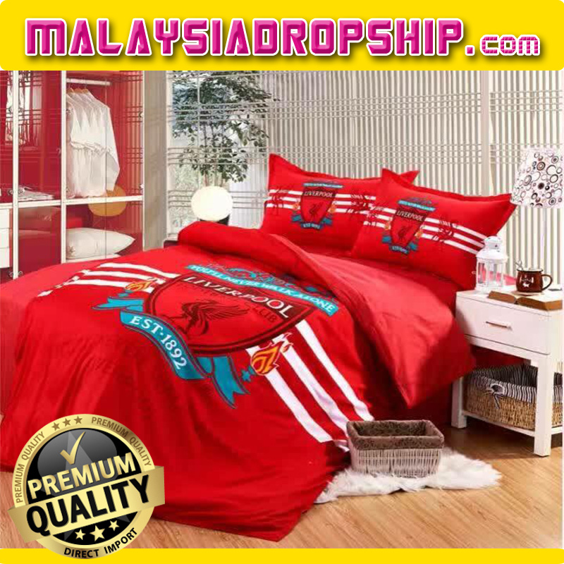 Football Club 6 In 1 Set Quality 80 End 21 2020 12 39 Pm Football Club 6 In 1 Set Quality 800tc Liverpool Bedding Queen King Size