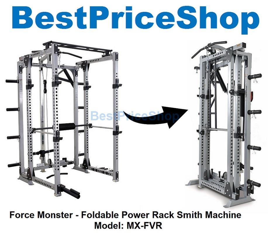 Force Monster Multifunction Foldable Smith Machine Home Gym Power Rack