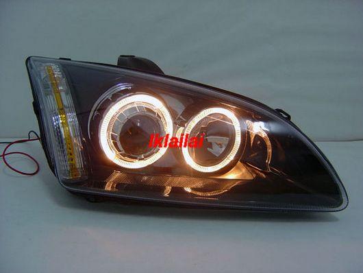 FORD FOCUS '05 Projector Head Lamp with LED Ring Black Housing