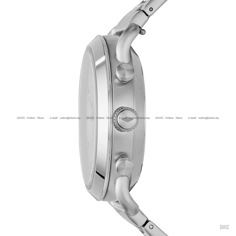 FOSSIL FTW1153 Men's Q Commuter Hybrid Smartwatch SS Bracelet Silver