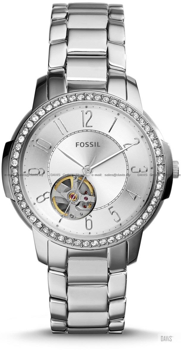 FOSSIL ME3057 Women's Architect Automatic Glitz SS Bracelet Silver