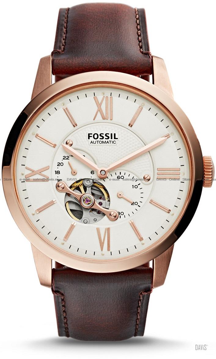 FOSSIL ME3105 Men's Townsman Automatic Leather Strap Brown