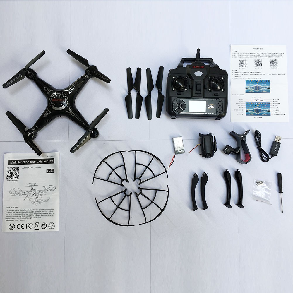 FPV X5SW-1 Quadcopter Drone Real Time WIFI Camera 4CH RC Helicopter RTF