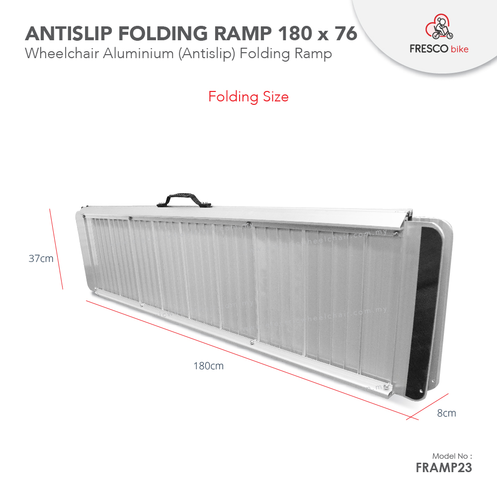 FRAMP 23 Aluminium (Antislip) Folding Ramp 180 x 72