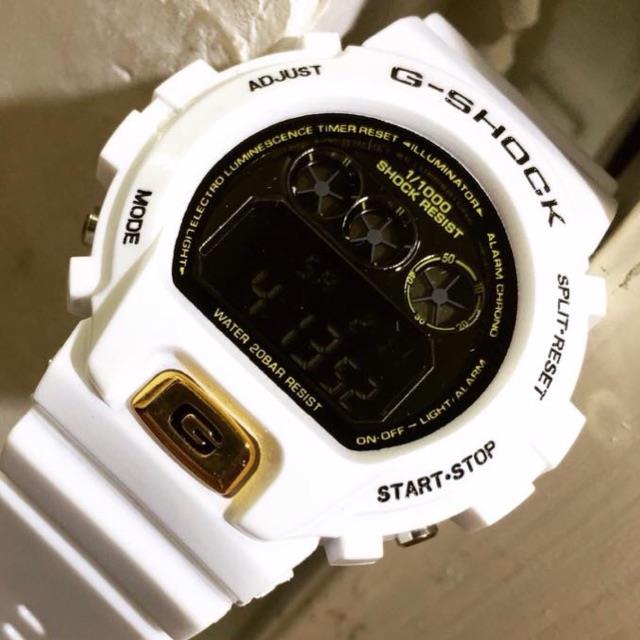 casio g shock dw 6900 white