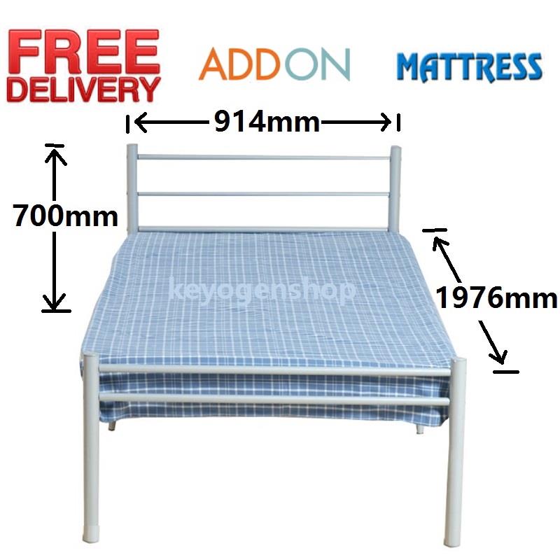 Free Single Steel Metal Bed End 11 6 2018 2 15 Pm Free Single Steel Metal Bed Premium Wood Slats Base