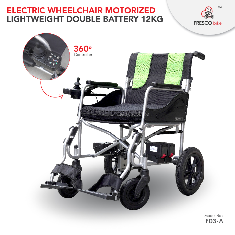 Fresco 12kg Electric Wheelchair Motorized Lightweight Airline Approved