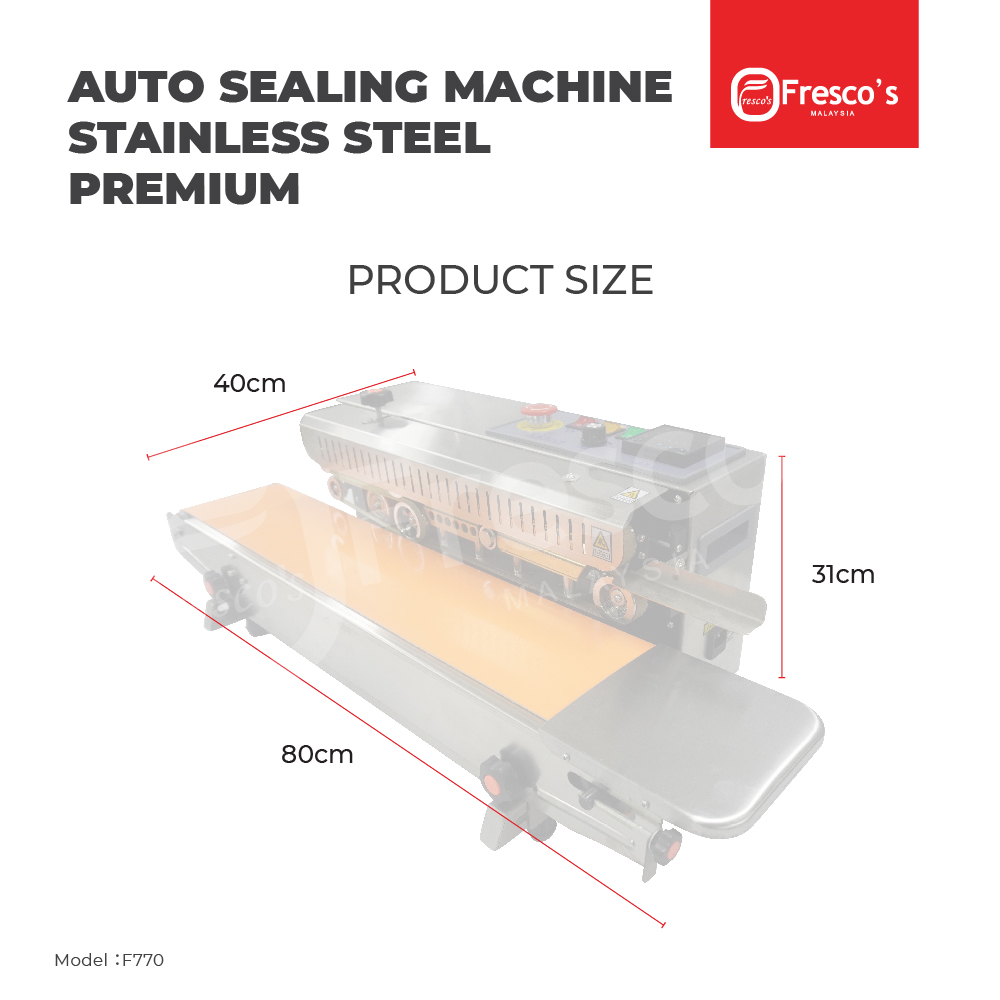 Fresco Auto Sealing Machine Stainless Steel Premium