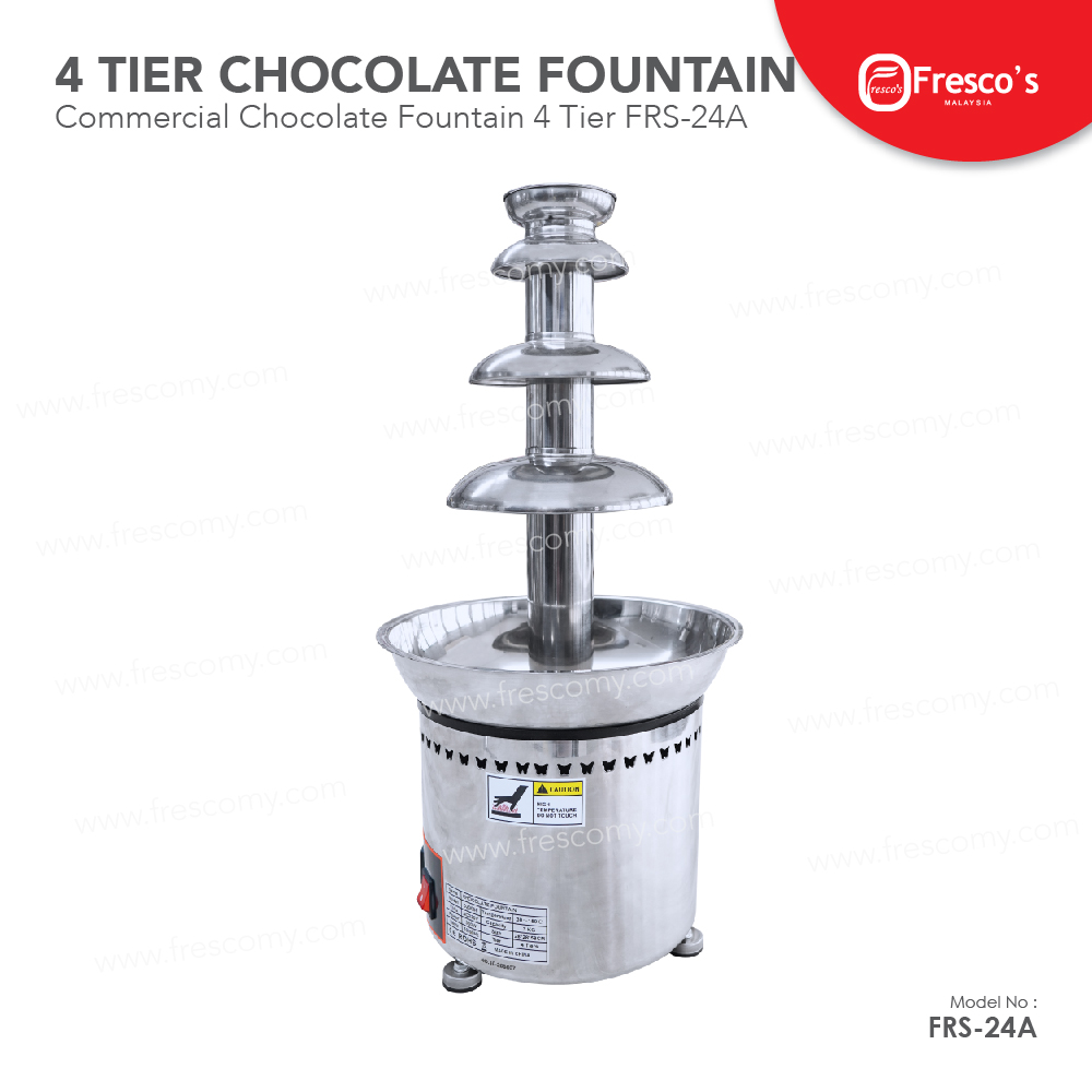 Fresco Commercial Chocolate Fountain Machine 4 Tier FRS-24A